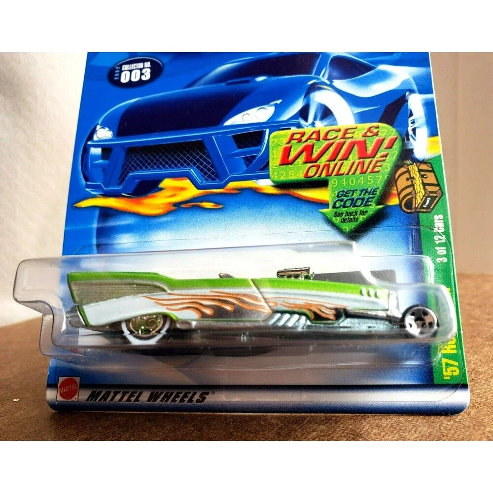 Hot Wheels '57 ROADSTER 2002 TREASURE HUNT #03/12 1:64 #54323 WL RR & Micro 5-SP